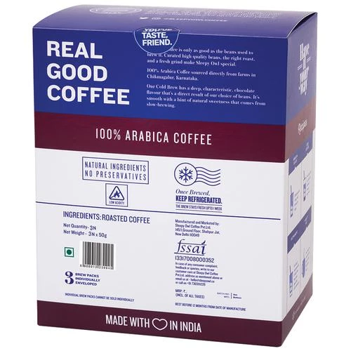 Sleepy Owl Cold Brew Coffee - 100percent Arabica, 150 g-3.webp